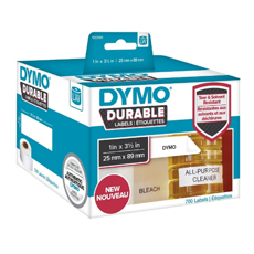 Самоклеящаяся термоэтикетка для принтеров Dymo Label Writer, стойкие к разрыву, 25 мм х 89 мм, 700 шт/рулон (DYMO1933081)