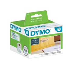 Самоклеящаяся термоэтикетка для принтеров Dymo Label Writer, прозрачные, 89 мм х 36 мм, 260 шт/рулон (DYMO99013)