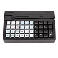 Программируемая клавиатура Posiflex KB-4000U-B черная c ридером магнитных карт на 1-3 дорожки, USB (22720)